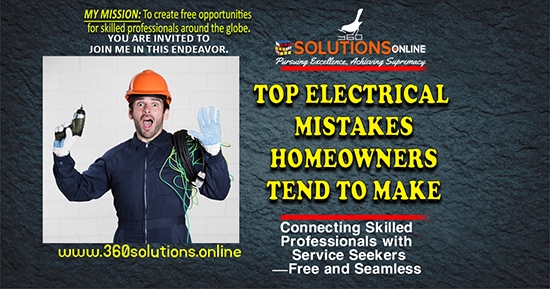 Top Electrical Mistakes Homeowners Tend to Make