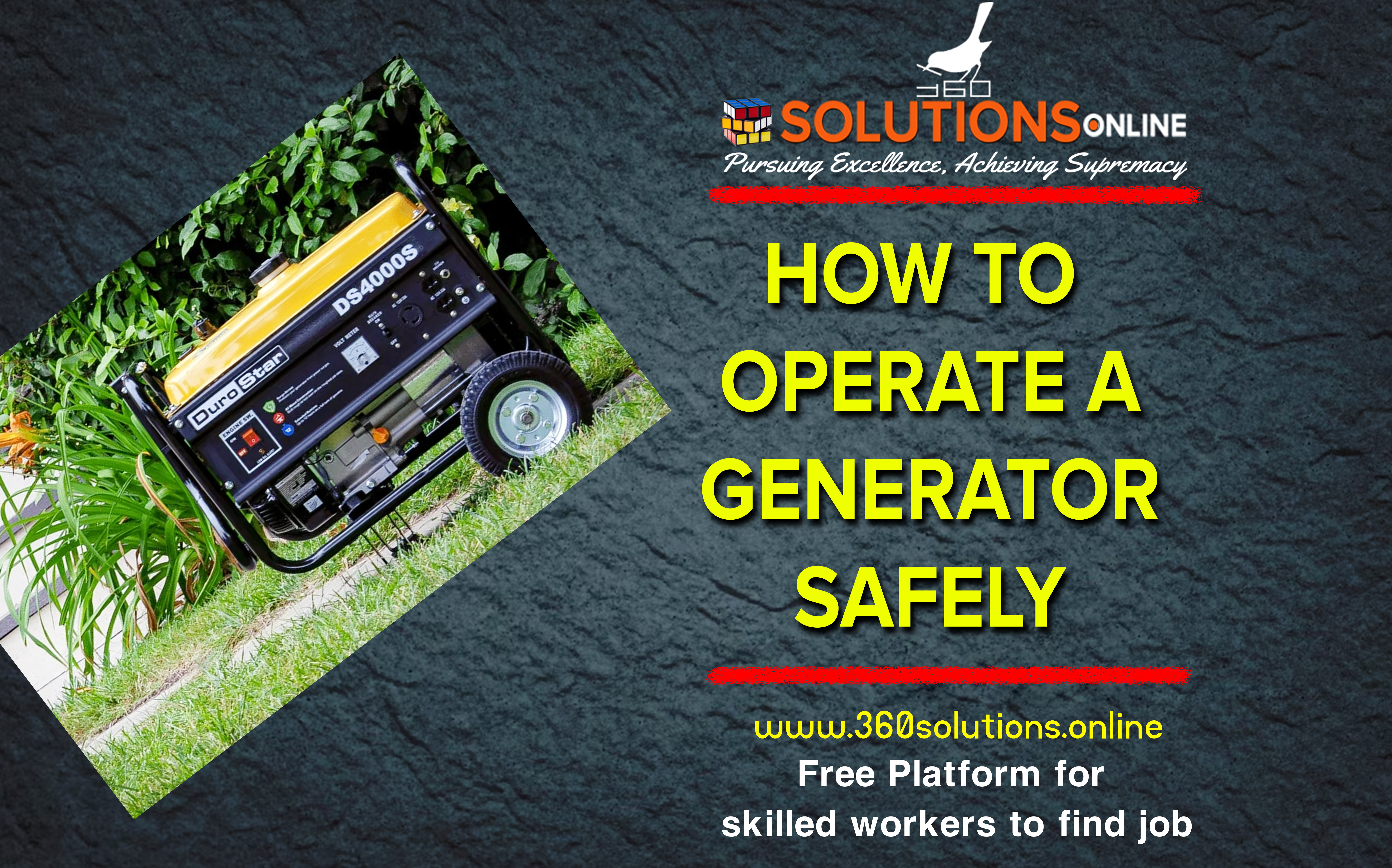 How To Operate a Generator Safely